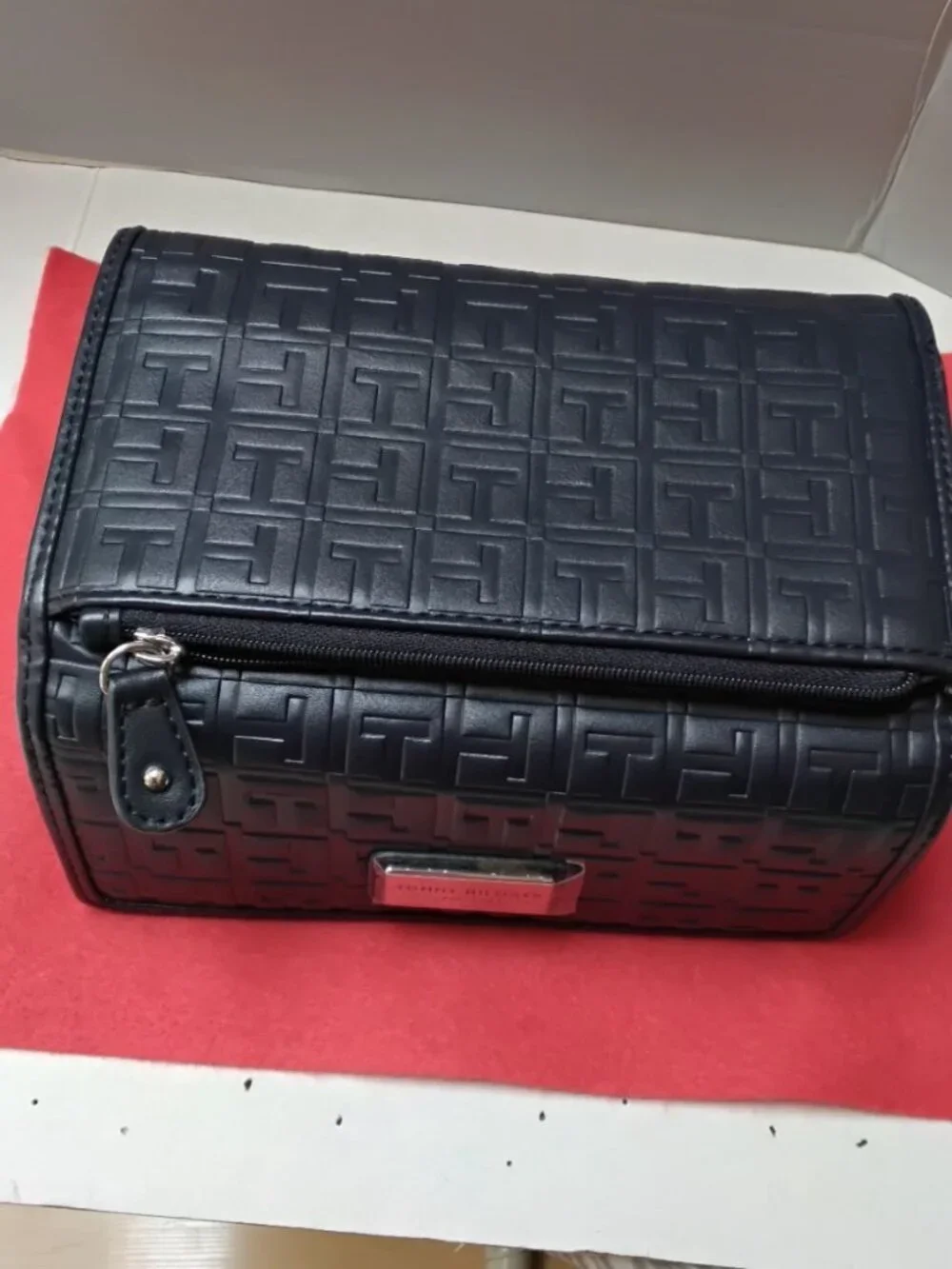 Tommy Hilfiger Tri-Fold Logo Wallet New Black